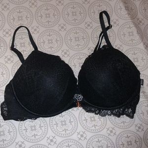 34C Lacy Super Push PINK bra